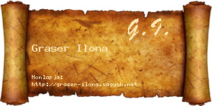 Graser Ilona névjegykártya